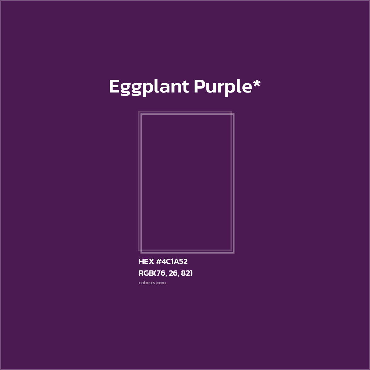 HEX #4C1A52 Color Name, Color Code, Palettes, Similar Paints, Images