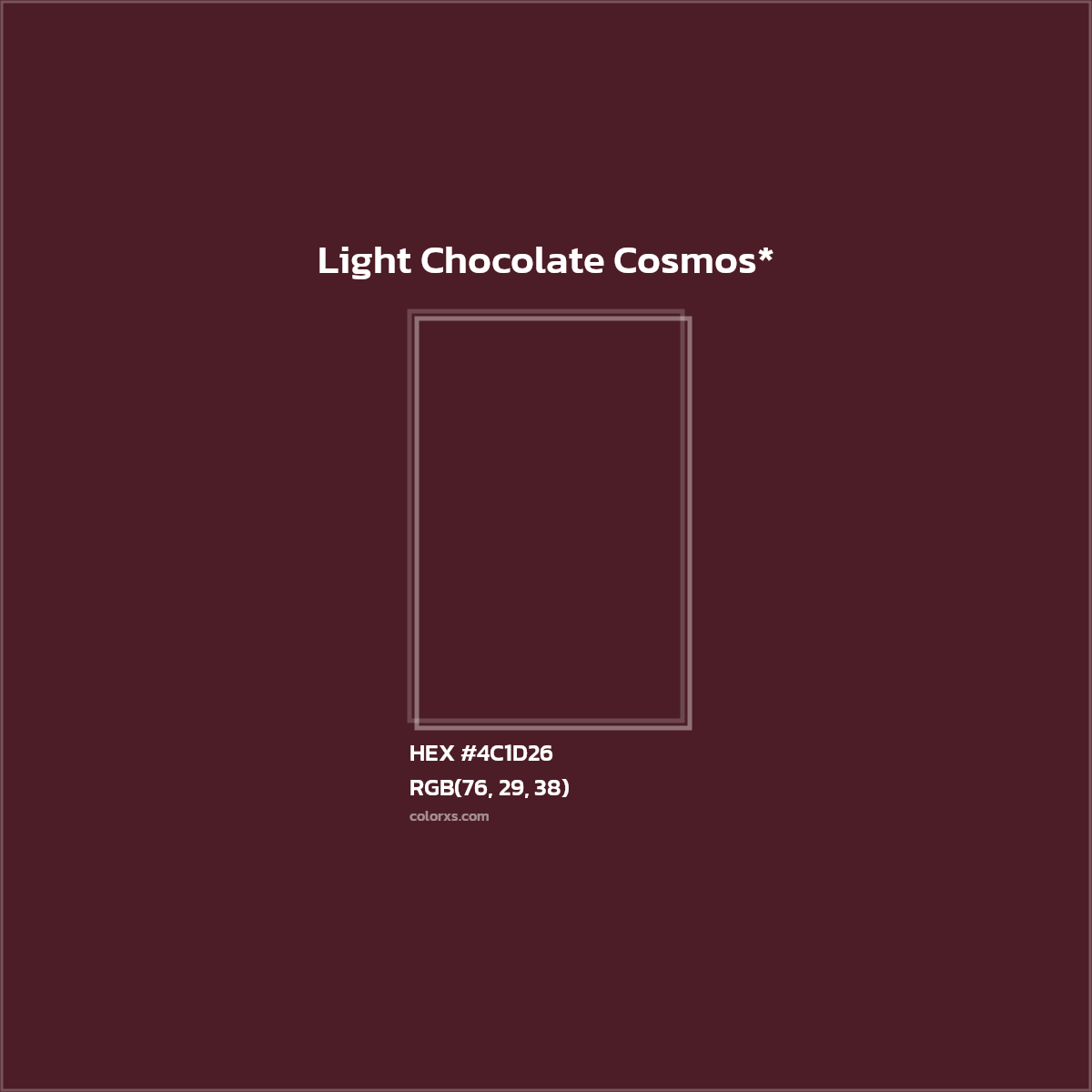 HEX #4C1D26 Color Name, Color Code, Palettes, Similar Paints, Images