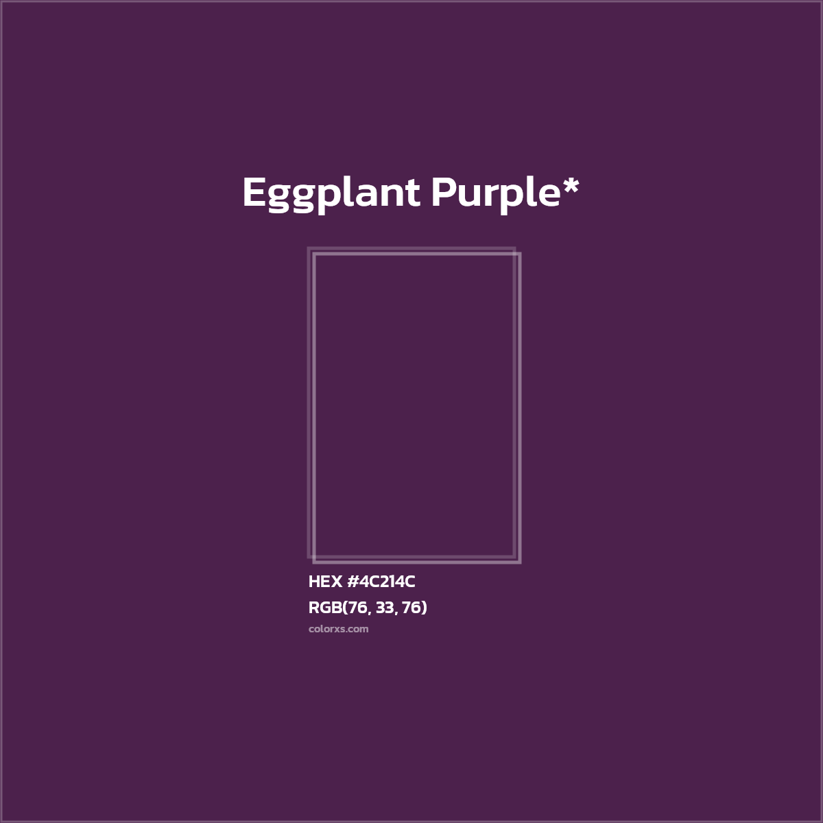 HEX #4C214C Color Name, Color Code, Palettes, Similar Paints, Images