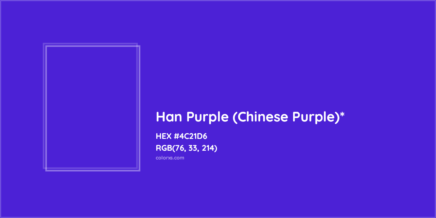 HEX #4C21D6 Color Name, Color Code, Palettes, Similar Paints, Images