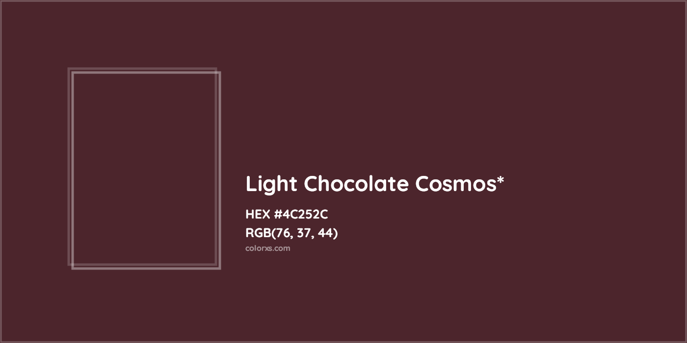 HEX #4C252C Color Name, Color Code, Palettes, Similar Paints, Images