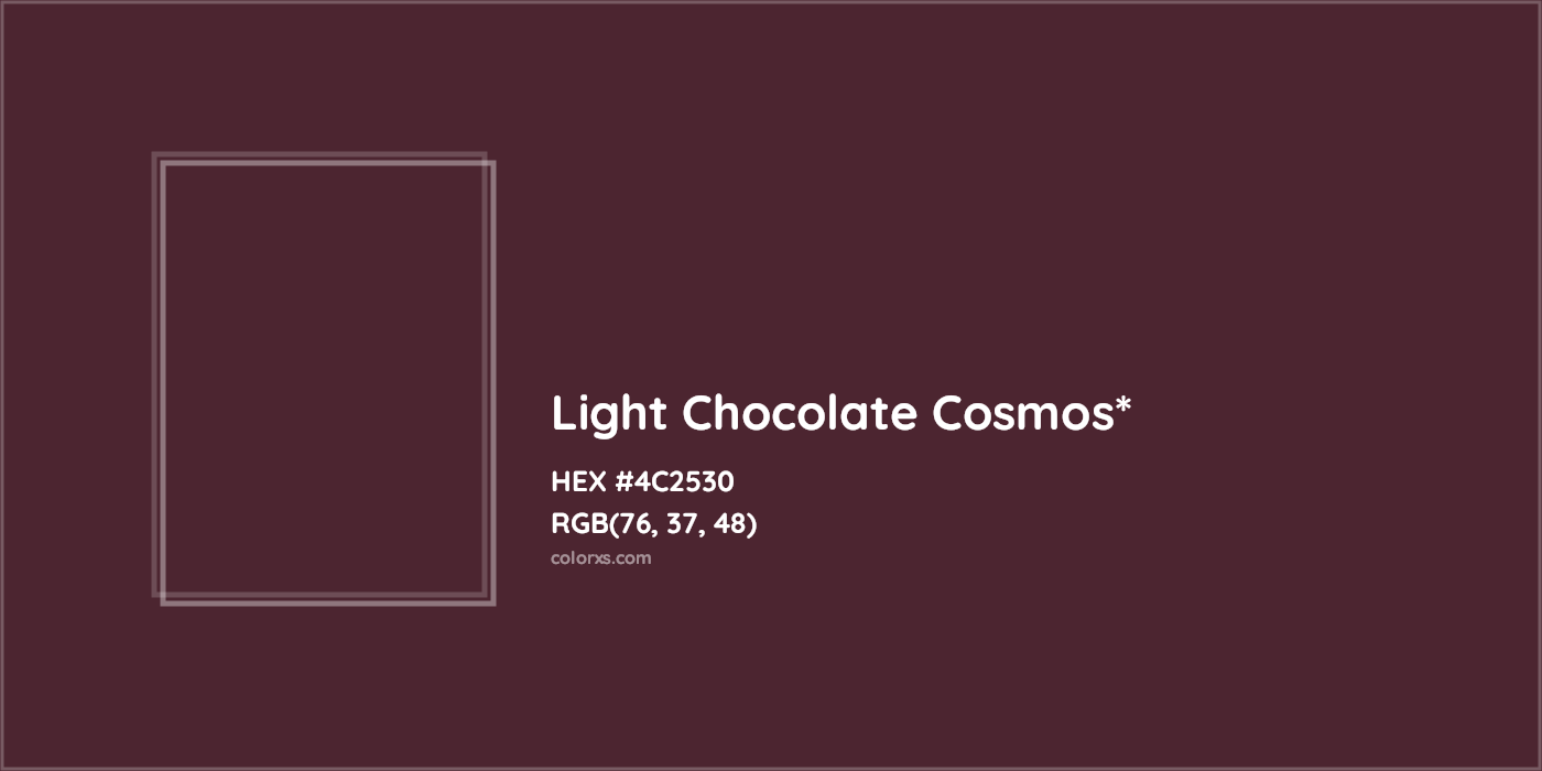 HEX #4C2530 Color Name, Color Code, Palettes, Similar Paints, Images