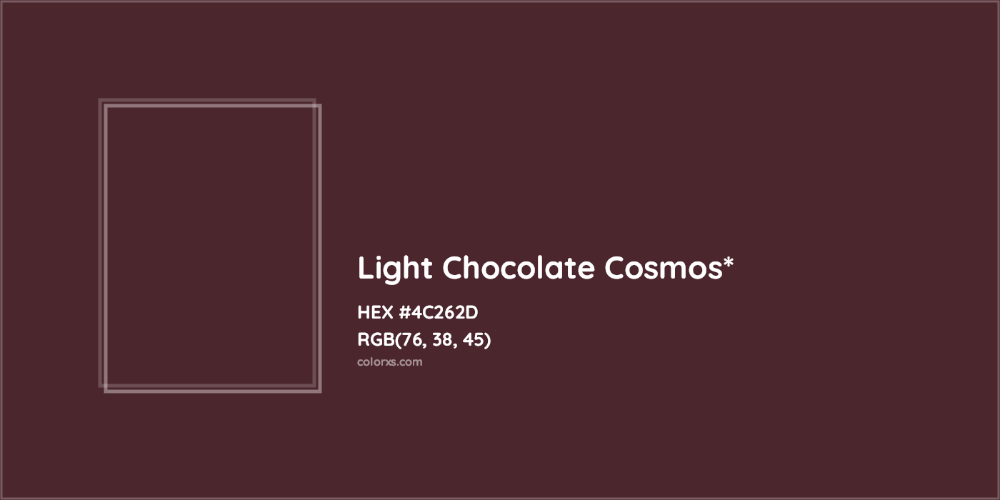 HEX #4C262D Color Name, Color Code, Palettes, Similar Paints, Images