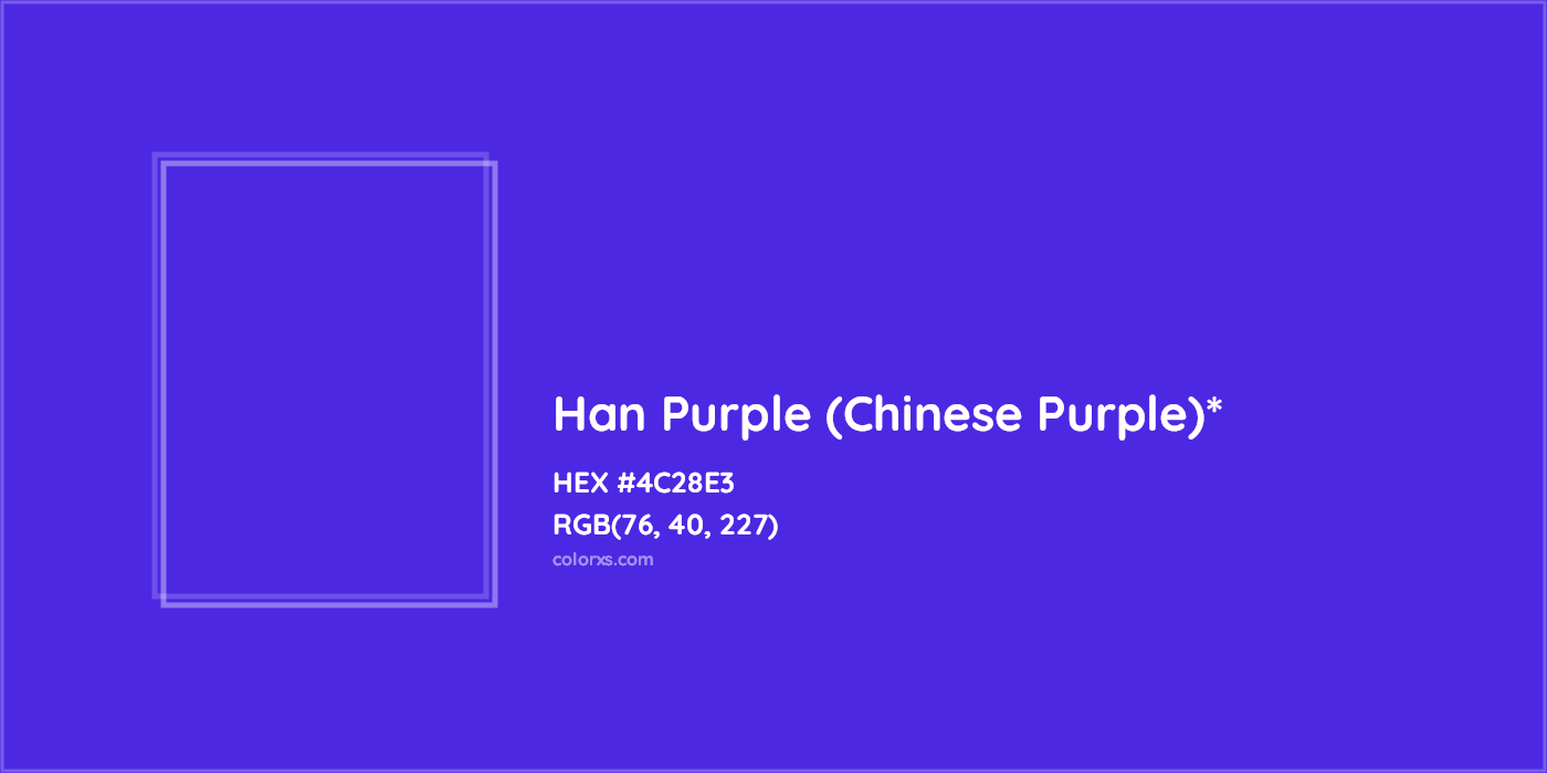 HEX #4C28E3 Color Name, Color Code, Palettes, Similar Paints, Images