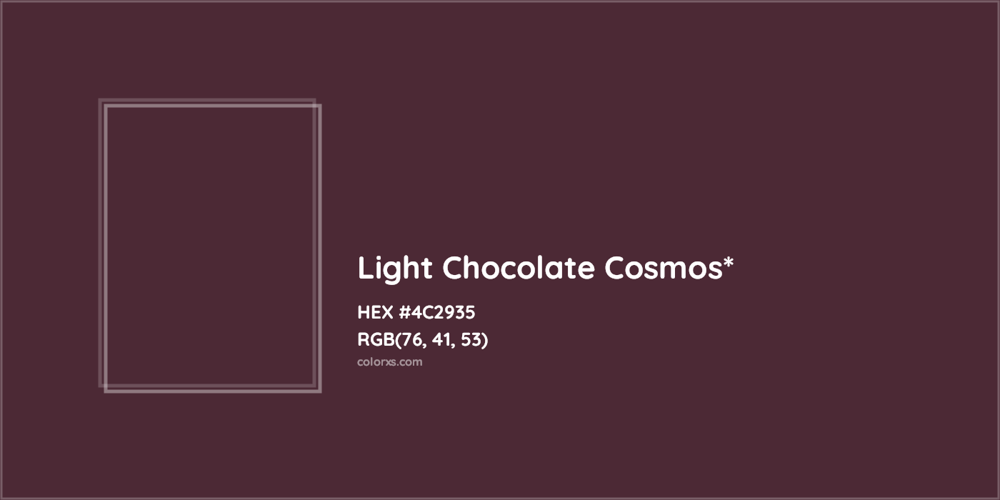 HEX #4C2935 Color Name, Color Code, Palettes, Similar Paints, Images