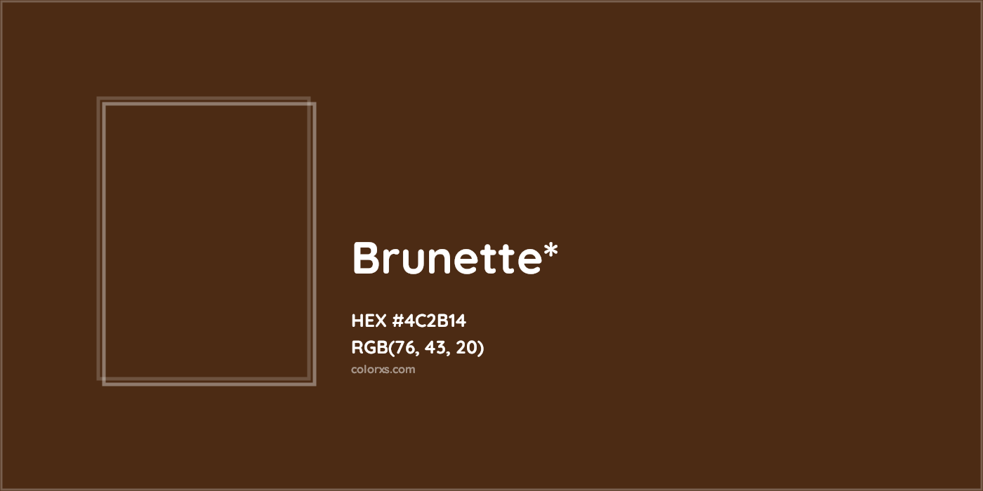 HEX #4C2B14 Color Name, Color Code, Palettes, Similar Paints, Images