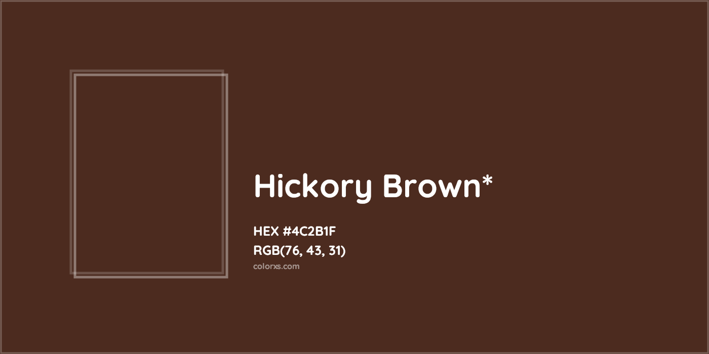 HEX #4C2B1F Color Name, Color Code, Palettes, Similar Paints, Images