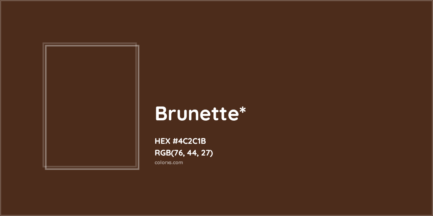 HEX #4C2C1B Color Name, Color Code, Palettes, Similar Paints, Images