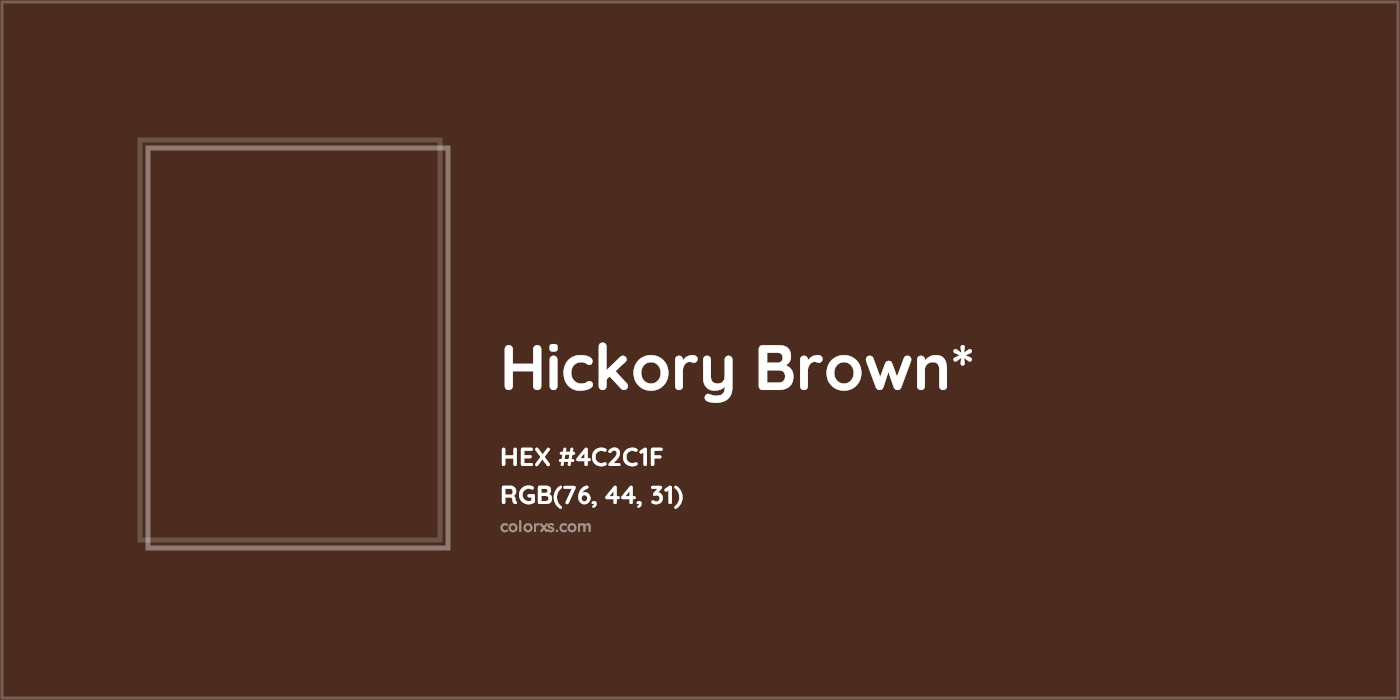HEX #4C2C1F Color Name, Color Code, Palettes, Similar Paints, Images