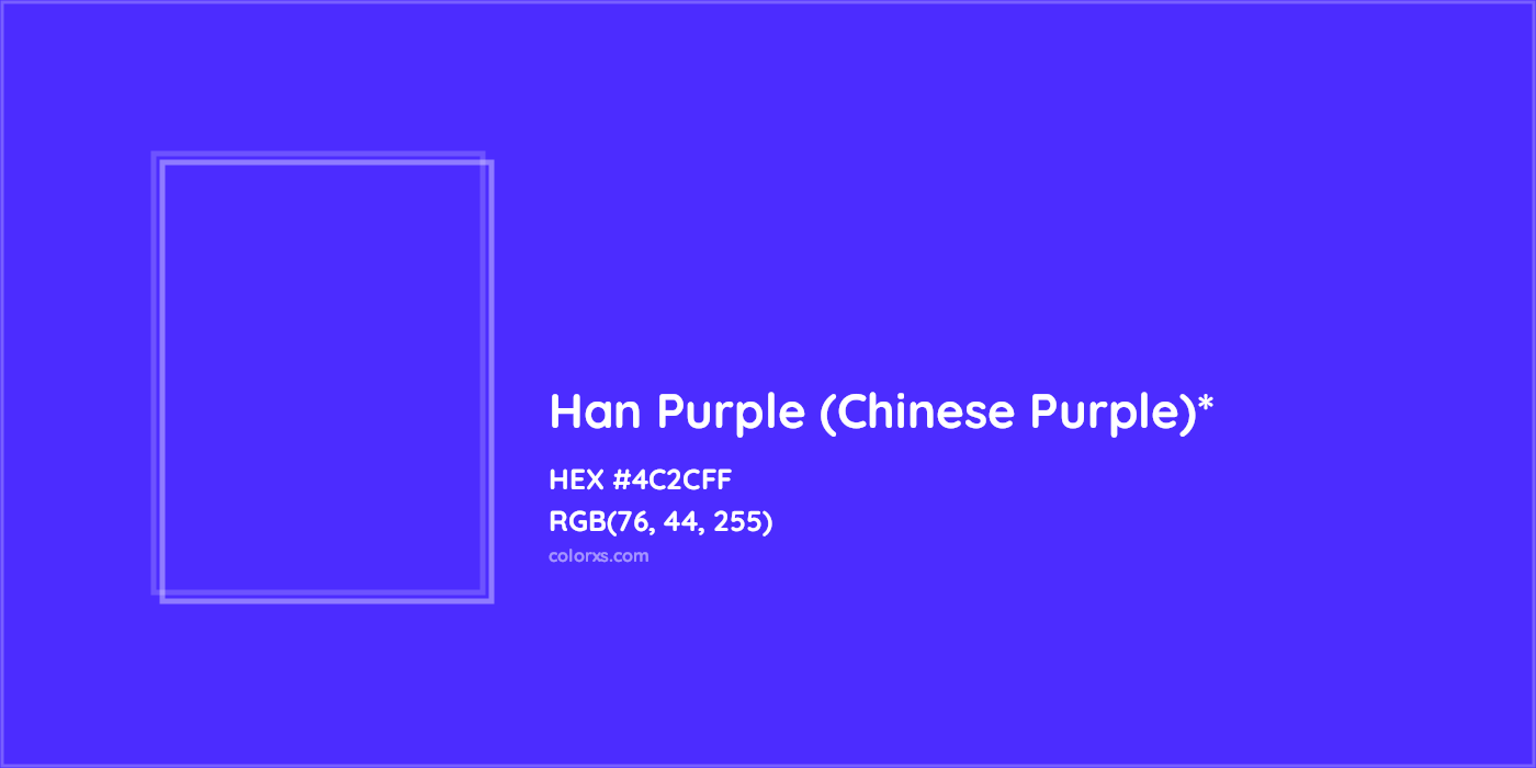 HEX #4C2CFF Color Name, Color Code, Palettes, Similar Paints, Images