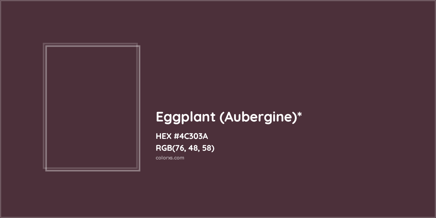 HEX #4C303A Color Name, Color Code, Palettes, Similar Paints, Images