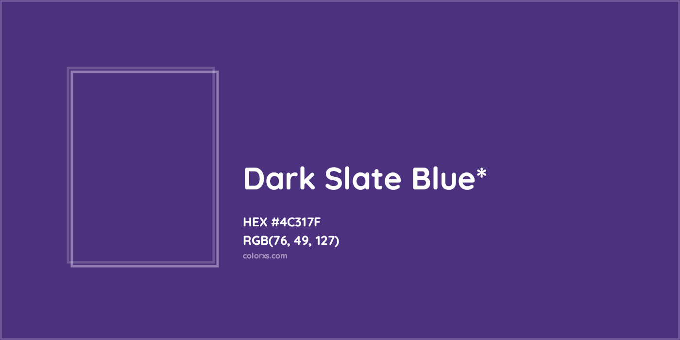HEX #4C317F Color Name, Color Code, Palettes, Similar Paints, Images