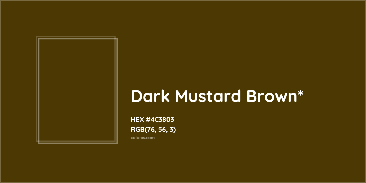 HEX #4C3803 Color Name, Color Code, Palettes, Similar Paints, Images