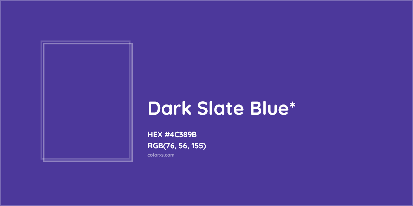 HEX #4C389B Color Name, Color Code, Palettes, Similar Paints, Images