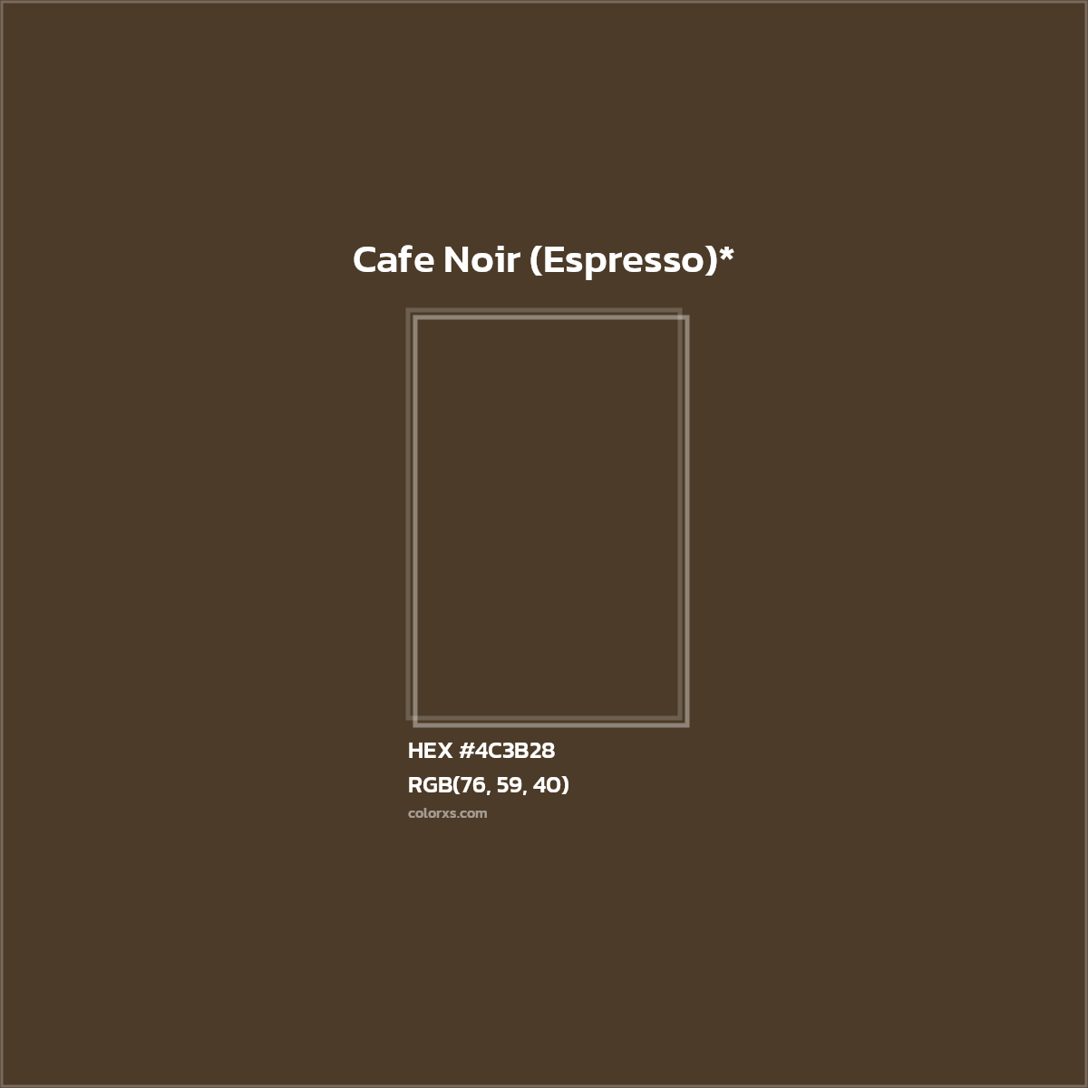 HEX #4C3B28 Color Name, Color Code, Palettes, Similar Paints, Images