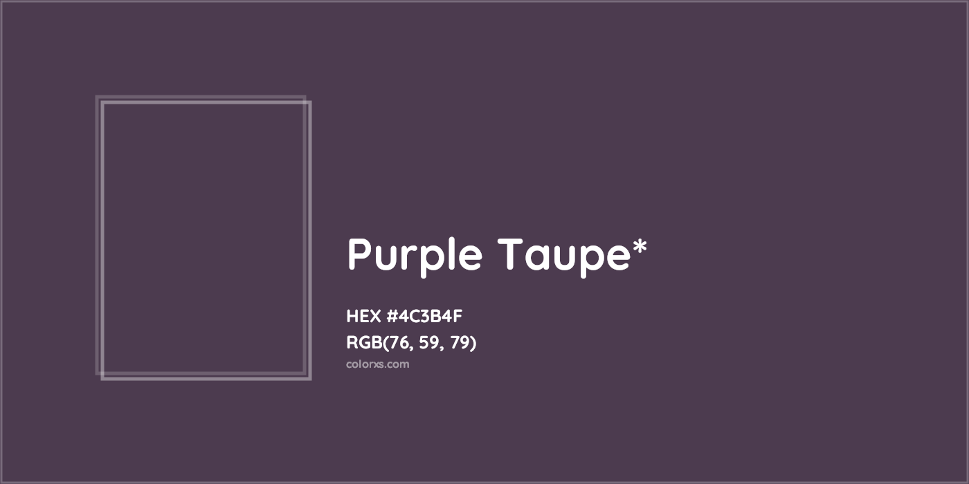 HEX #4C3B4F Color Name, Color Code, Palettes, Similar Paints, Images
