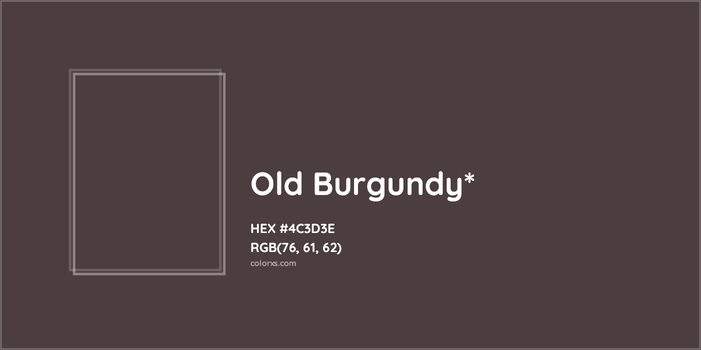 HEX #4C3D3E Color Name, Color Code, Palettes, Similar Paints, Images