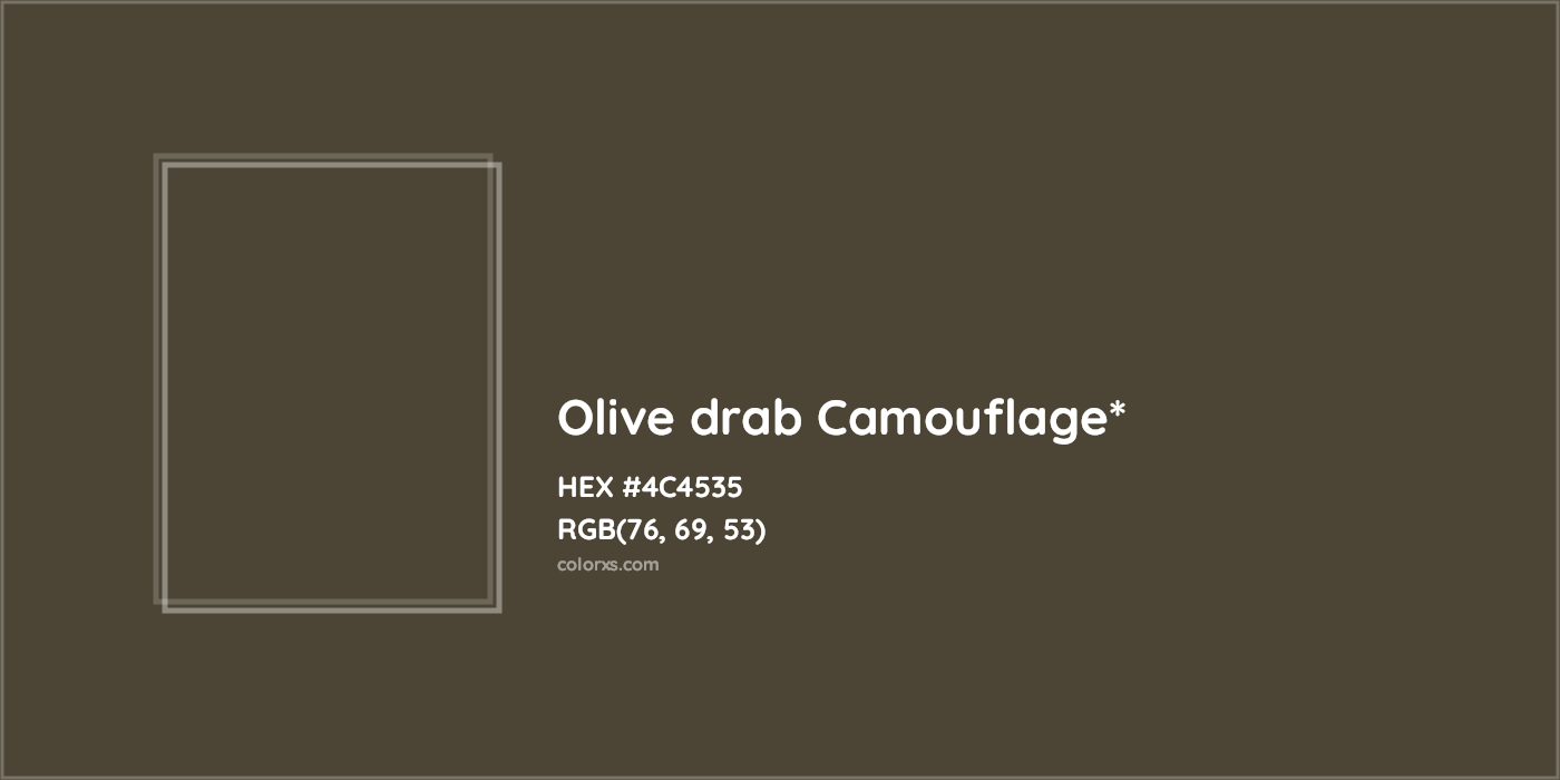 HEX #4C4535 Color Name, Color Code, Palettes, Similar Paints, Images