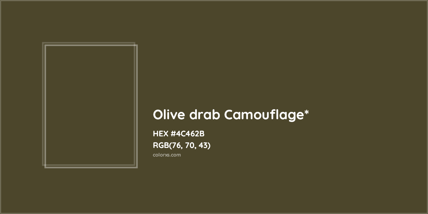 HEX #4C462B Color Name, Color Code, Palettes, Similar Paints, Images