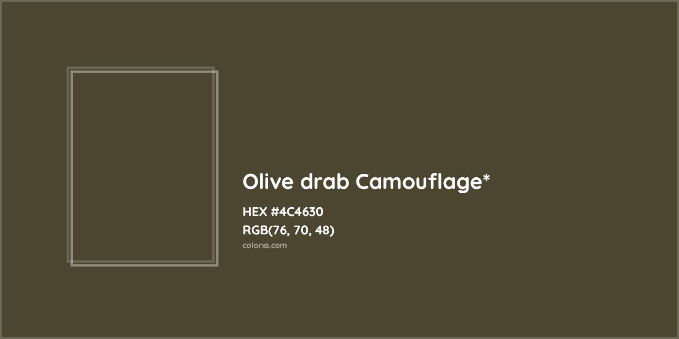 HEX #4C4630 Color Name, Color Code, Palettes, Similar Paints, Images