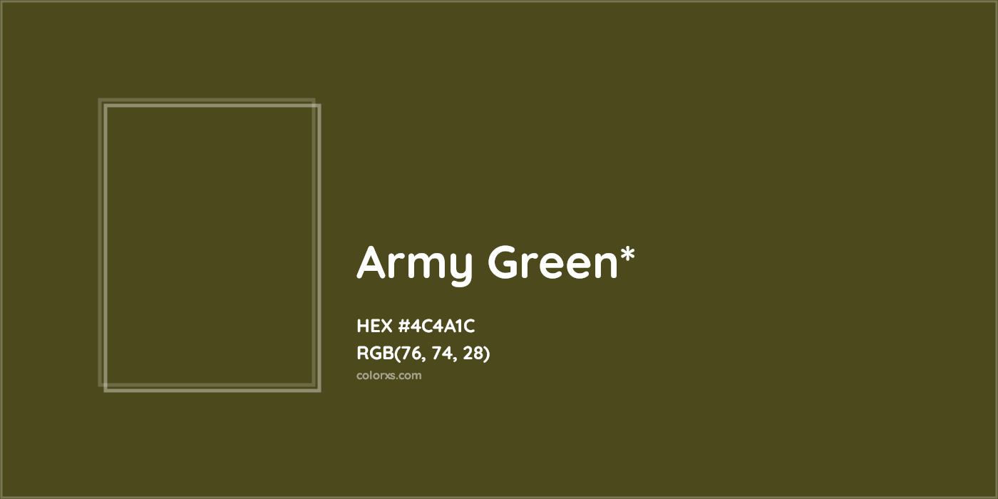 HEX #4C4A1C Color Name, Color Code, Palettes, Similar Paints, Images