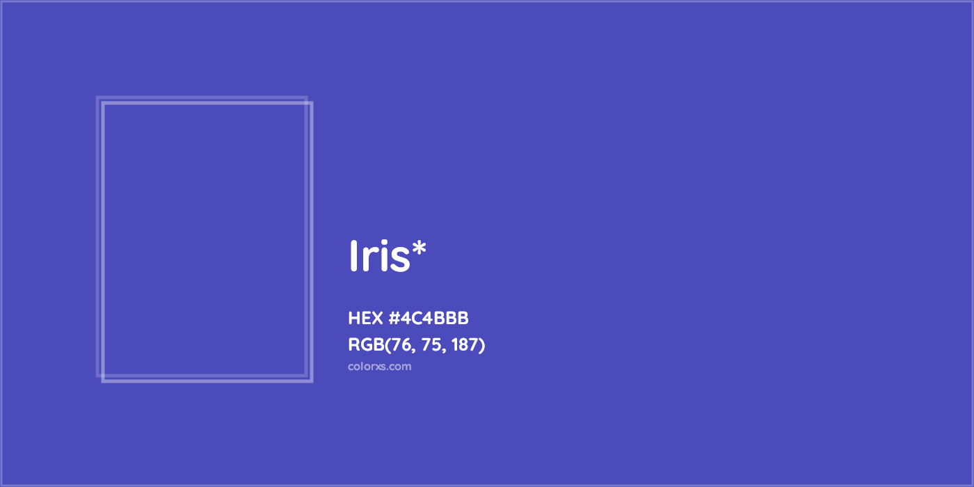 HEX #4C4BBB Color Name, Color Code, Palettes, Similar Paints, Images