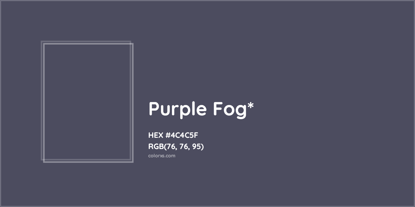 HEX #4C4C5F Color Name, Color Code, Palettes, Similar Paints, Images