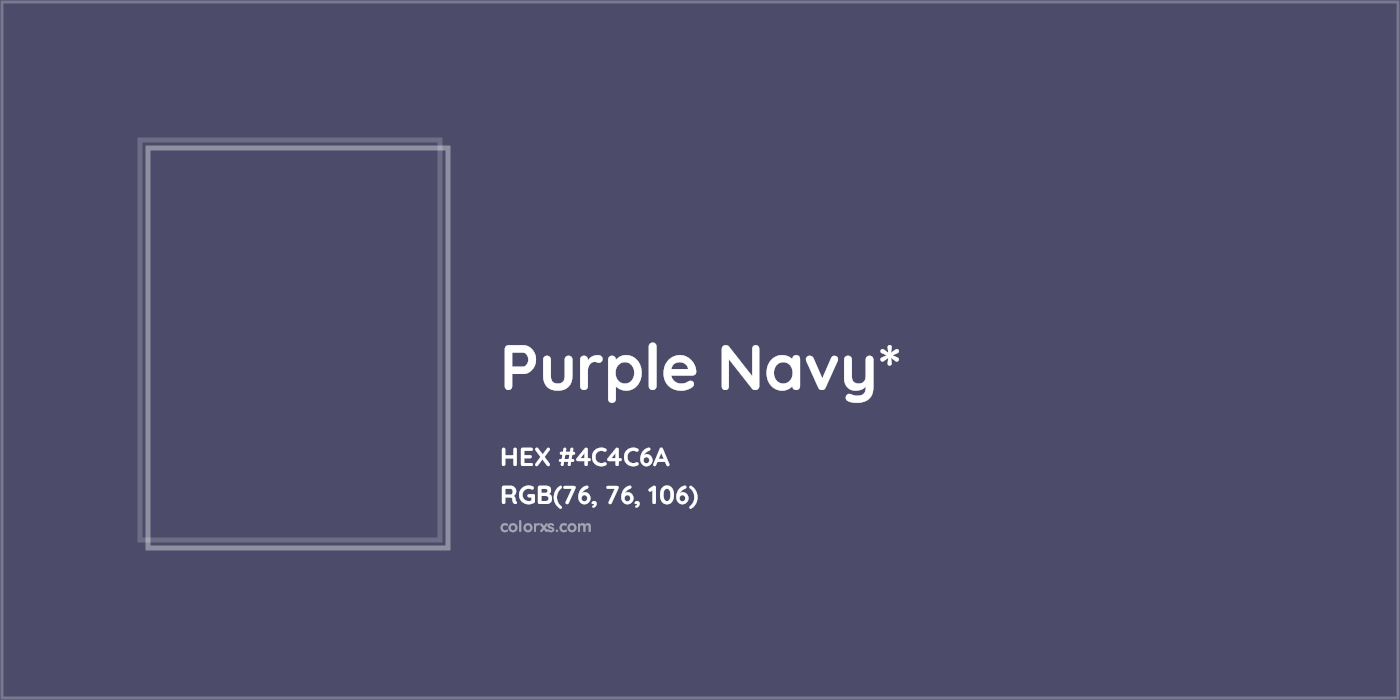 HEX #4C4C6A Color Name, Color Code, Palettes, Similar Paints, Images