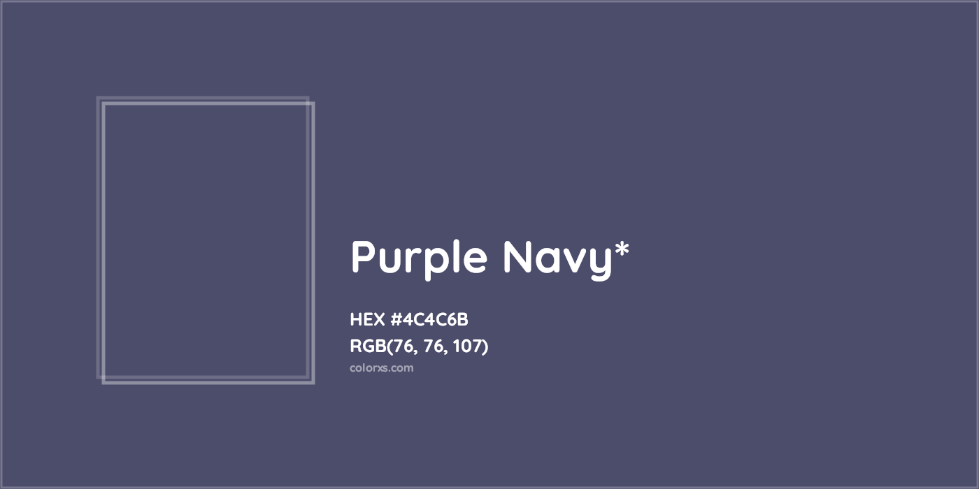 HEX #4C4C6B Color Name, Color Code, Palettes, Similar Paints, Images