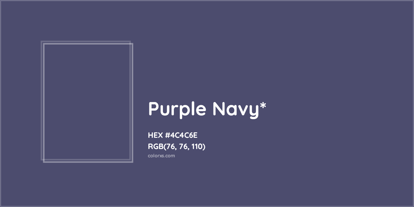 HEX #4C4C6E Color Name, Color Code, Palettes, Similar Paints, Images
