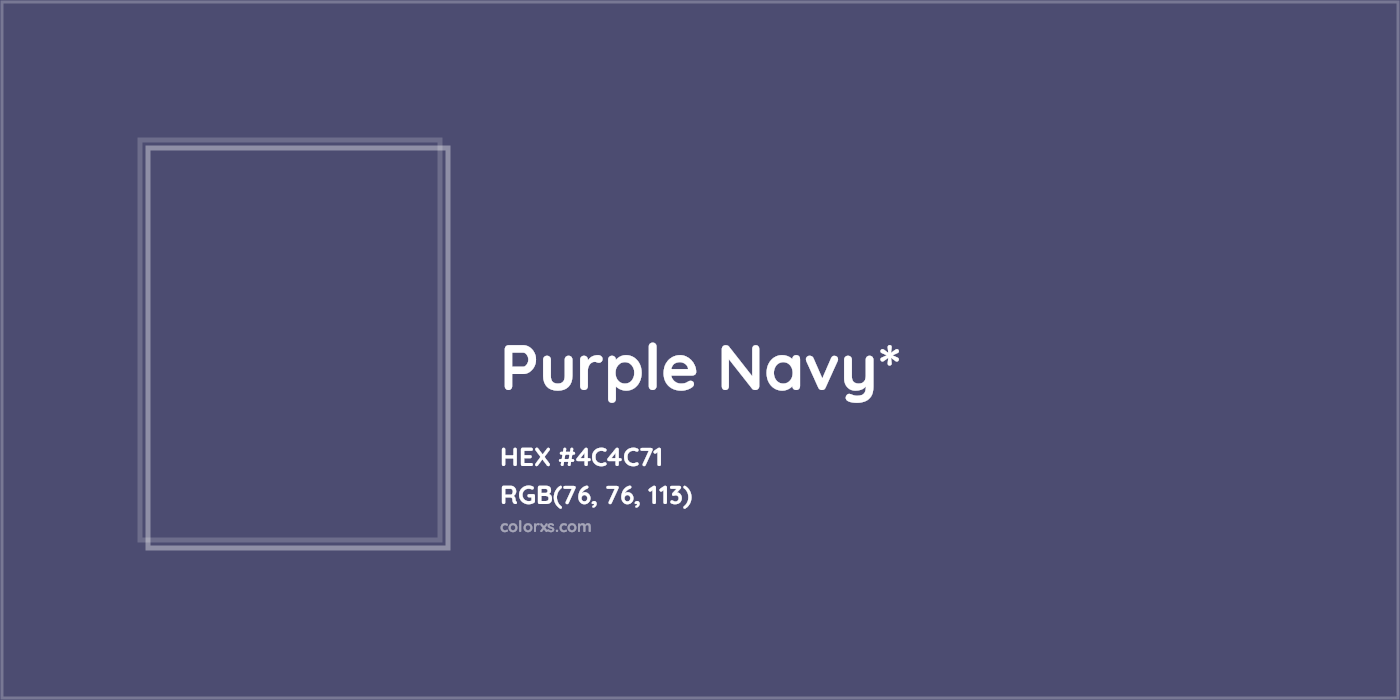HEX #4C4C71 Color Name, Color Code, Palettes, Similar Paints, Images