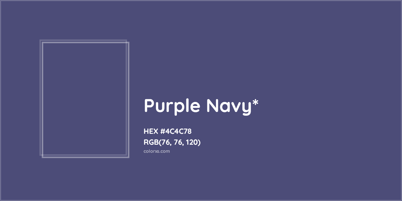 HEX #4C4C78 Color Name, Color Code, Palettes, Similar Paints, Images