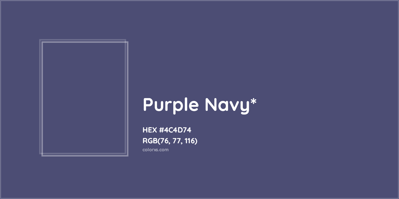 HEX #4C4D74 Color Name, Color Code, Palettes, Similar Paints, Images