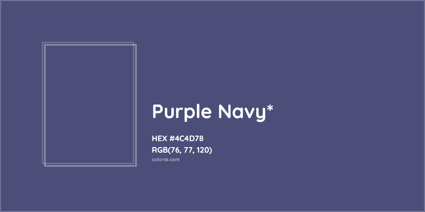 HEX #4C4D78 Color Name, Color Code, Palettes, Similar Paints, Images