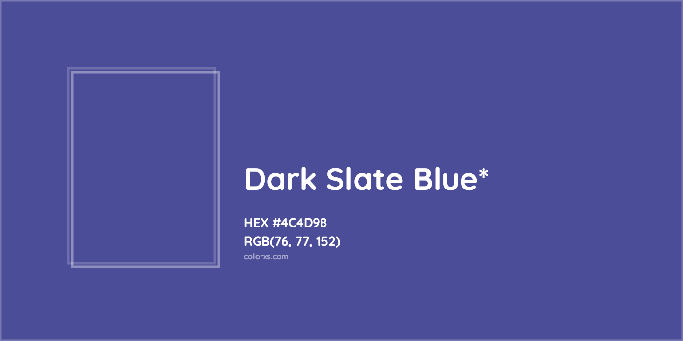 HEX #4C4D98 Color Name, Color Code, Palettes, Similar Paints, Images