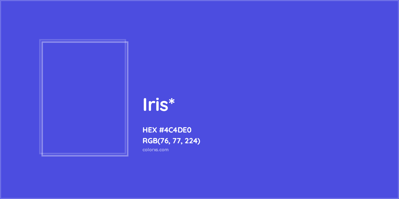 HEX #4C4DE0 Color Name, Color Code, Palettes, Similar Paints, Images
