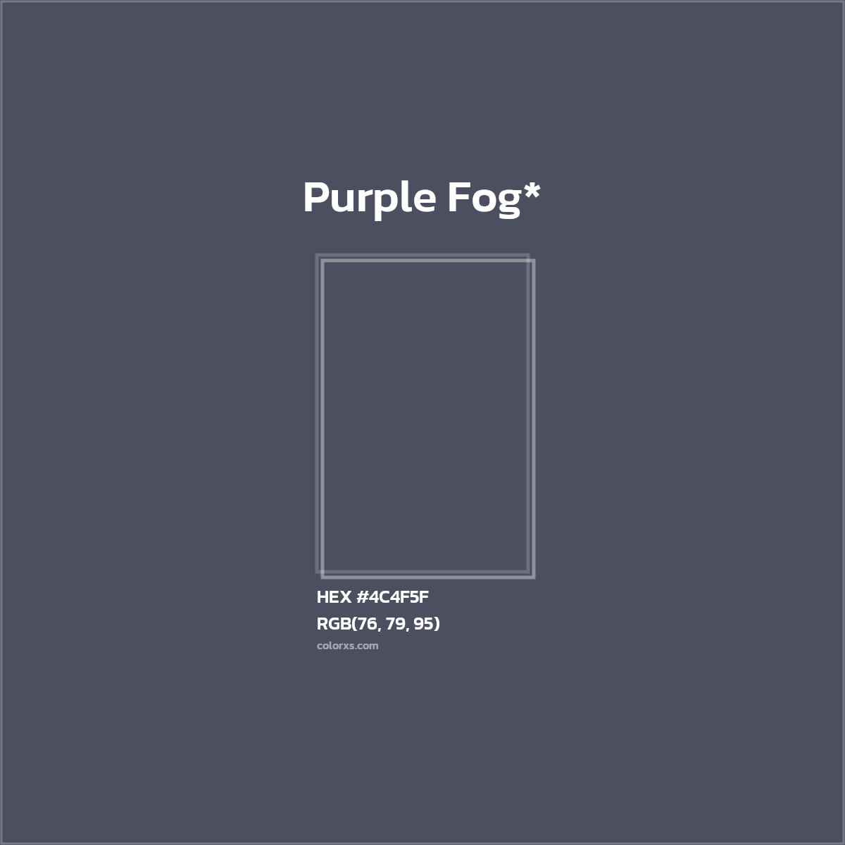 HEX #4C4F5F Color Name, Color Code, Palettes, Similar Paints, Images