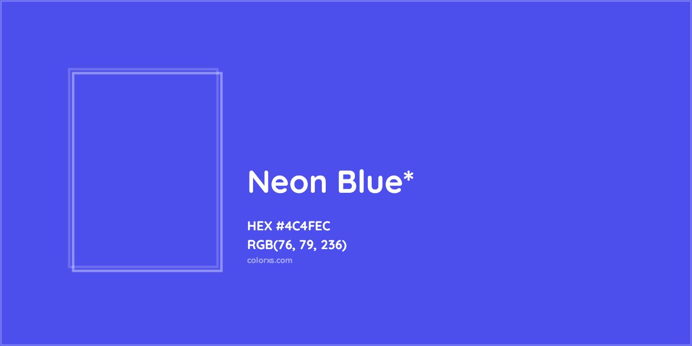 HEX #4C4FEC Color Name, Color Code, Palettes, Similar Paints, Images