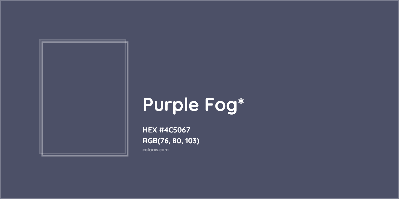 HEX #4C5067 Color Name, Color Code, Palettes, Similar Paints, Images