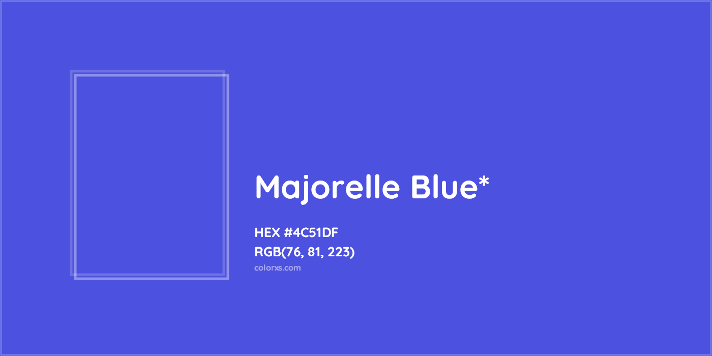 HEX #4C51DF Color Name, Color Code, Palettes, Similar Paints, Images