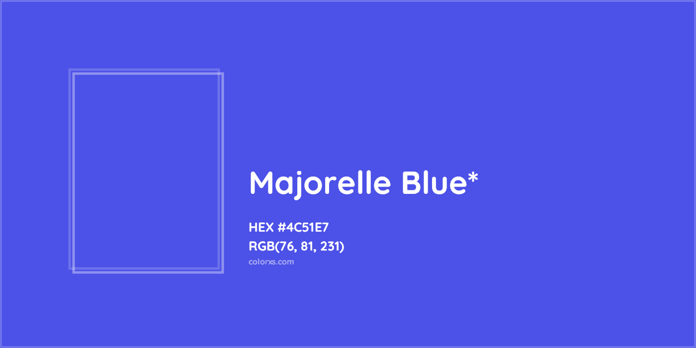 HEX #4C51E7 Color Name, Color Code, Palettes, Similar Paints, Images