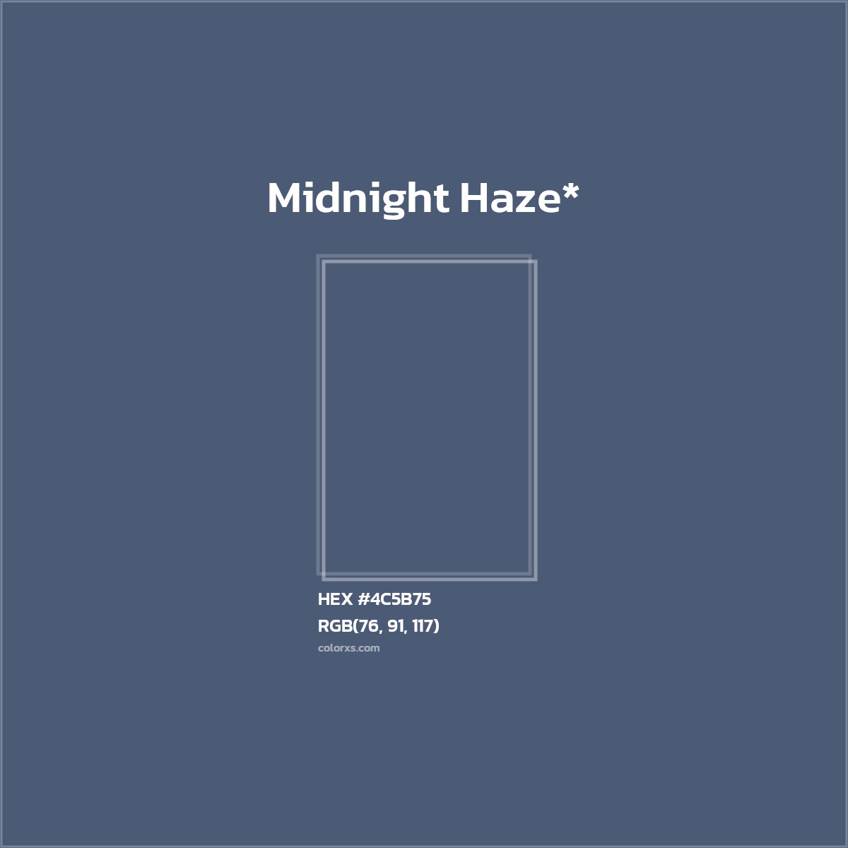HEX #4C5B75 Color Name, Color Code, Palettes, Similar Paints, Images