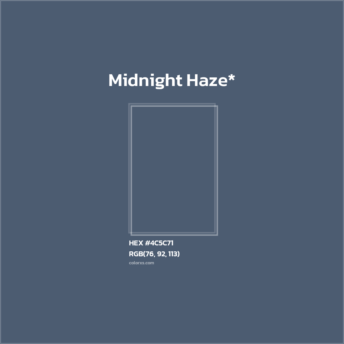 HEX #4C5C71 Color Name, Color Code, Palettes, Similar Paints, Images