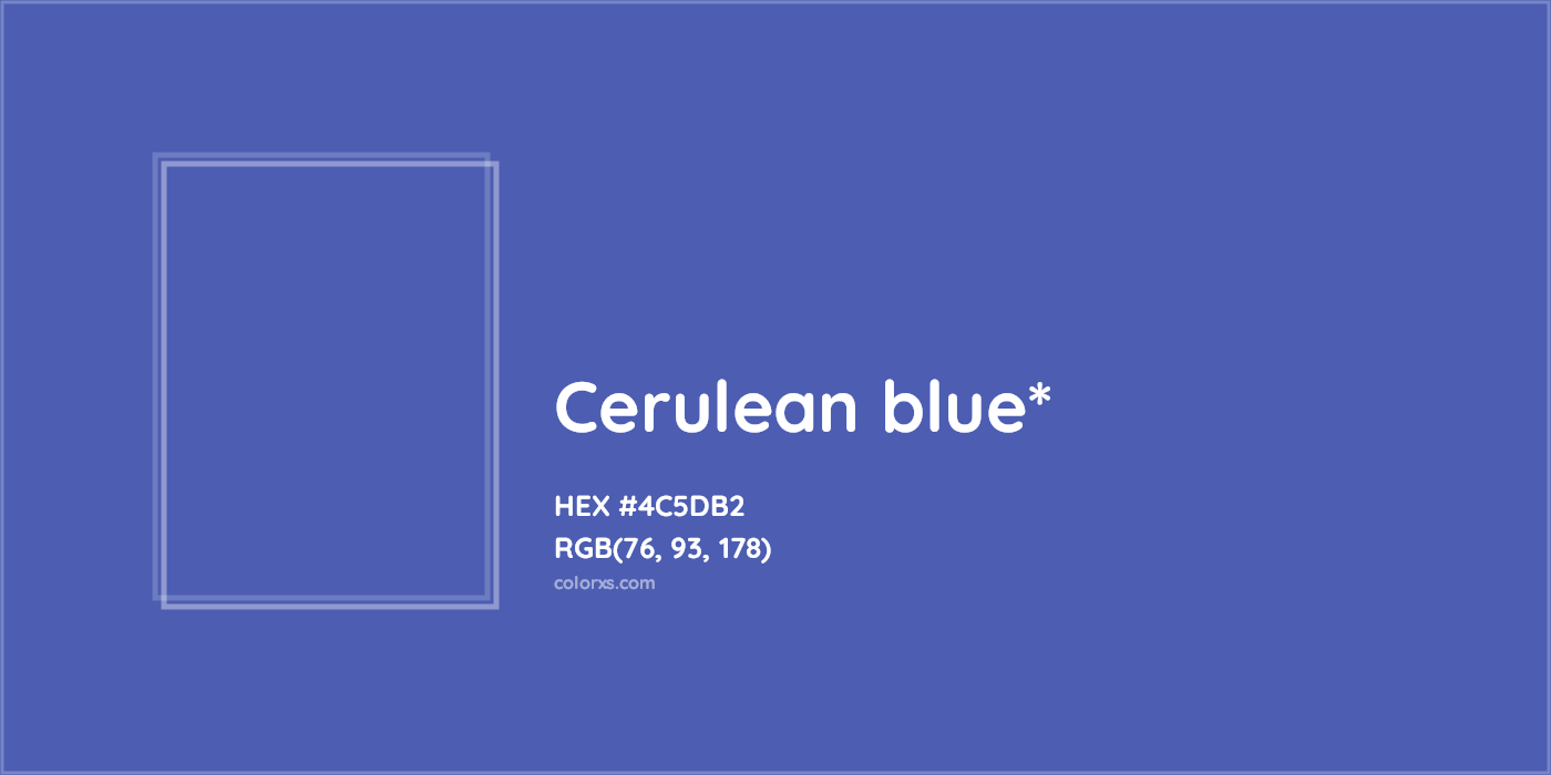 HEX #4C5DB2 Color Name, Color Code, Palettes, Similar Paints, Images