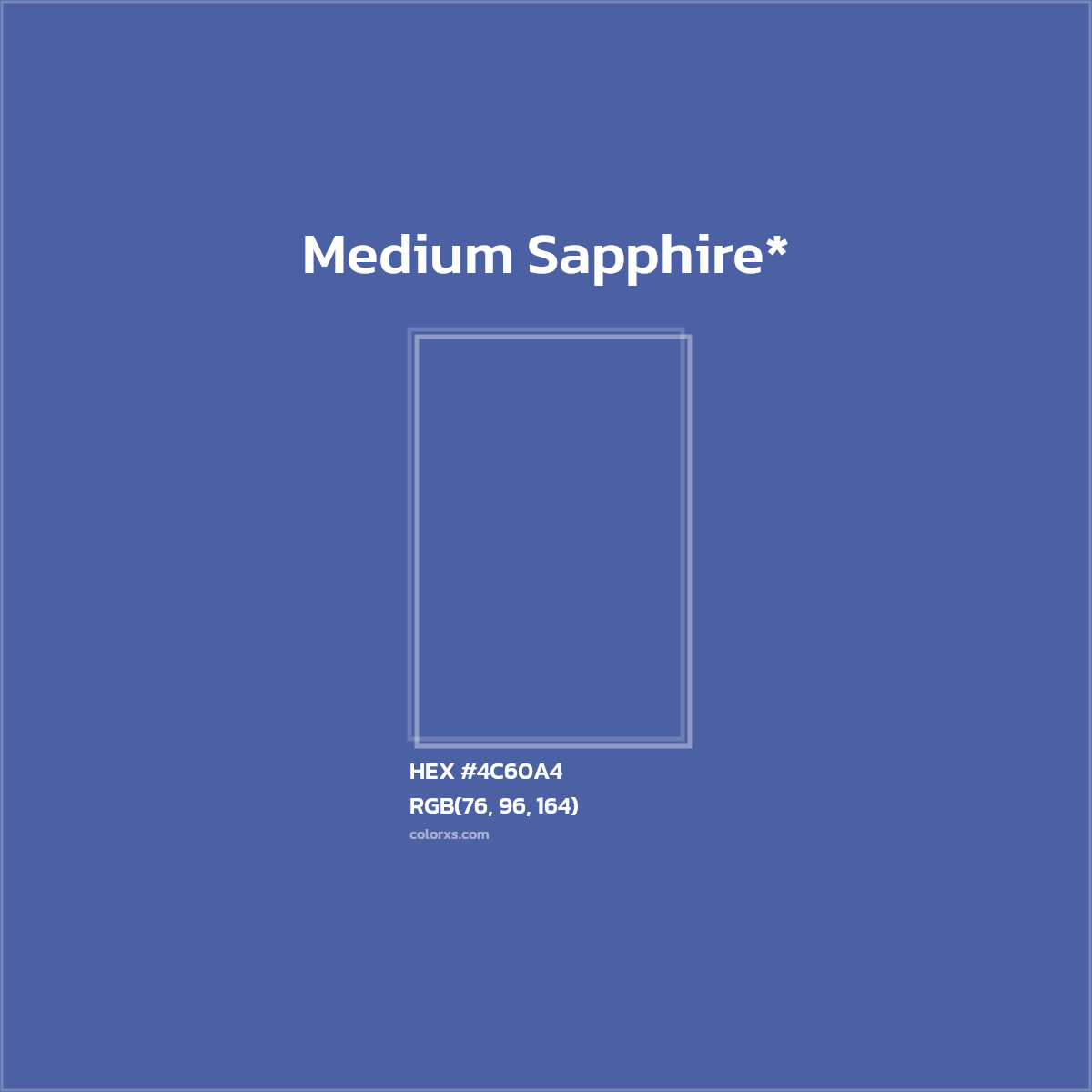 HEX #4C60A4 Color Name, Color Code, Palettes, Similar Paints, Images