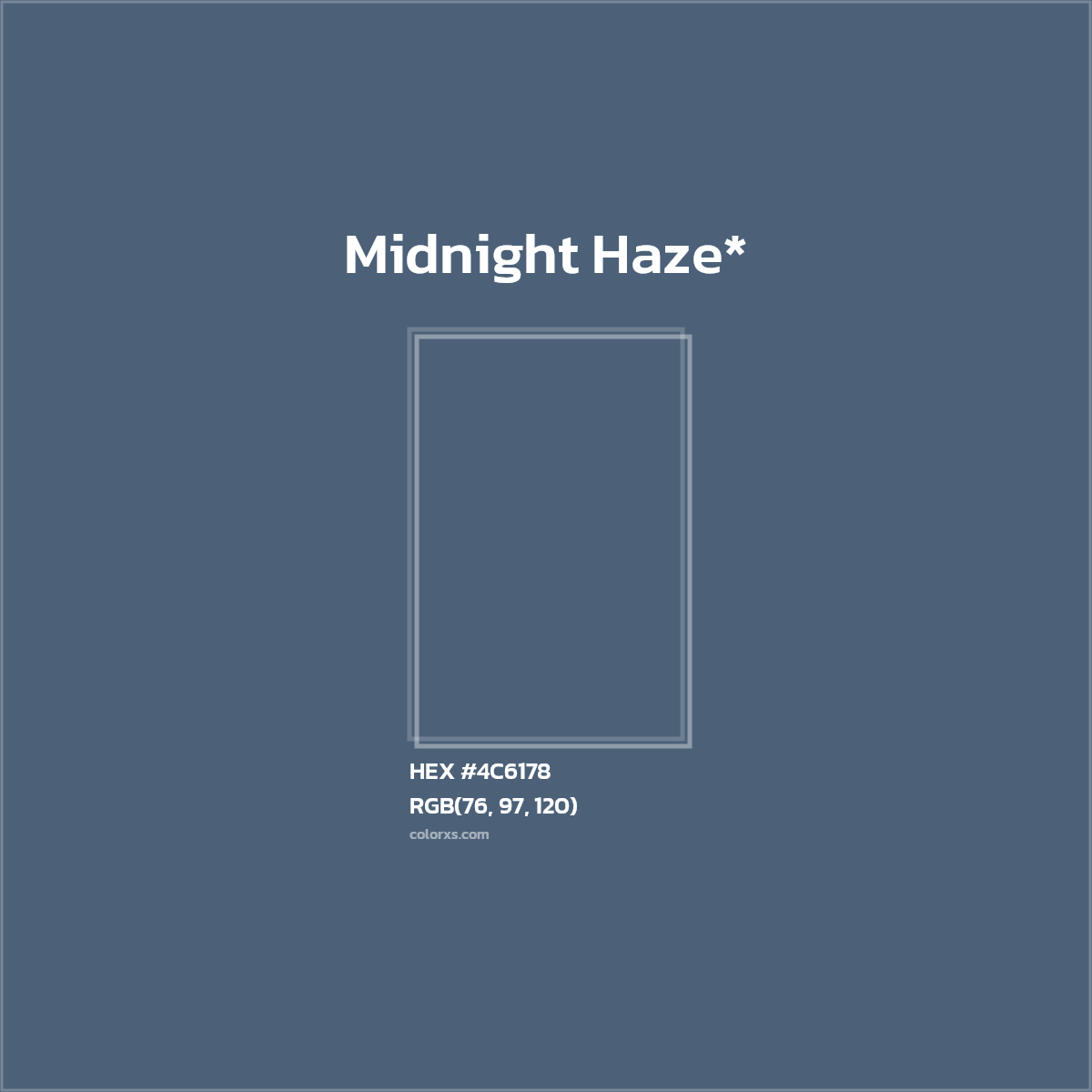 HEX #4C6178 Color Name, Color Code, Palettes, Similar Paints, Images