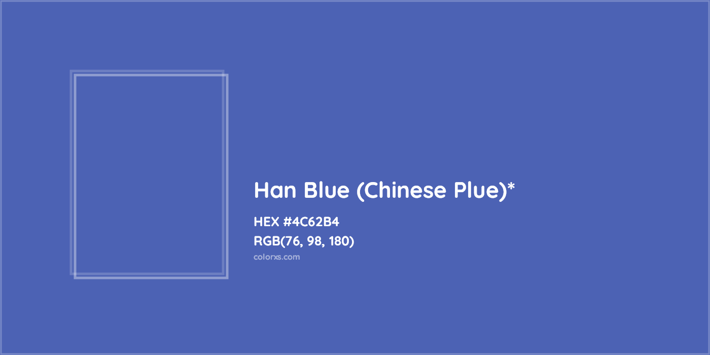 HEX #4C62B4 Color Name, Color Code, Palettes, Similar Paints, Images