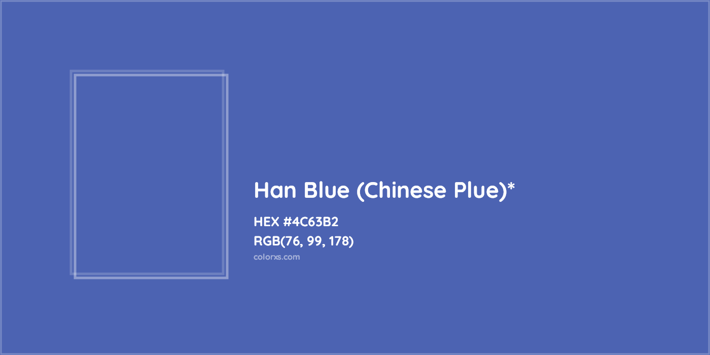 HEX #4C63B2 Color Name, Color Code, Palettes, Similar Paints, Images
