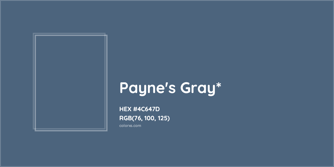 HEX #4C647D Color Name, Color Code, Palettes, Similar Paints, Images