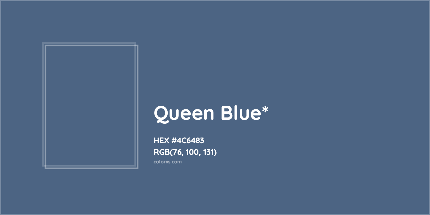 HEX #4C6483 Color Name, Color Code, Palettes, Similar Paints, Images